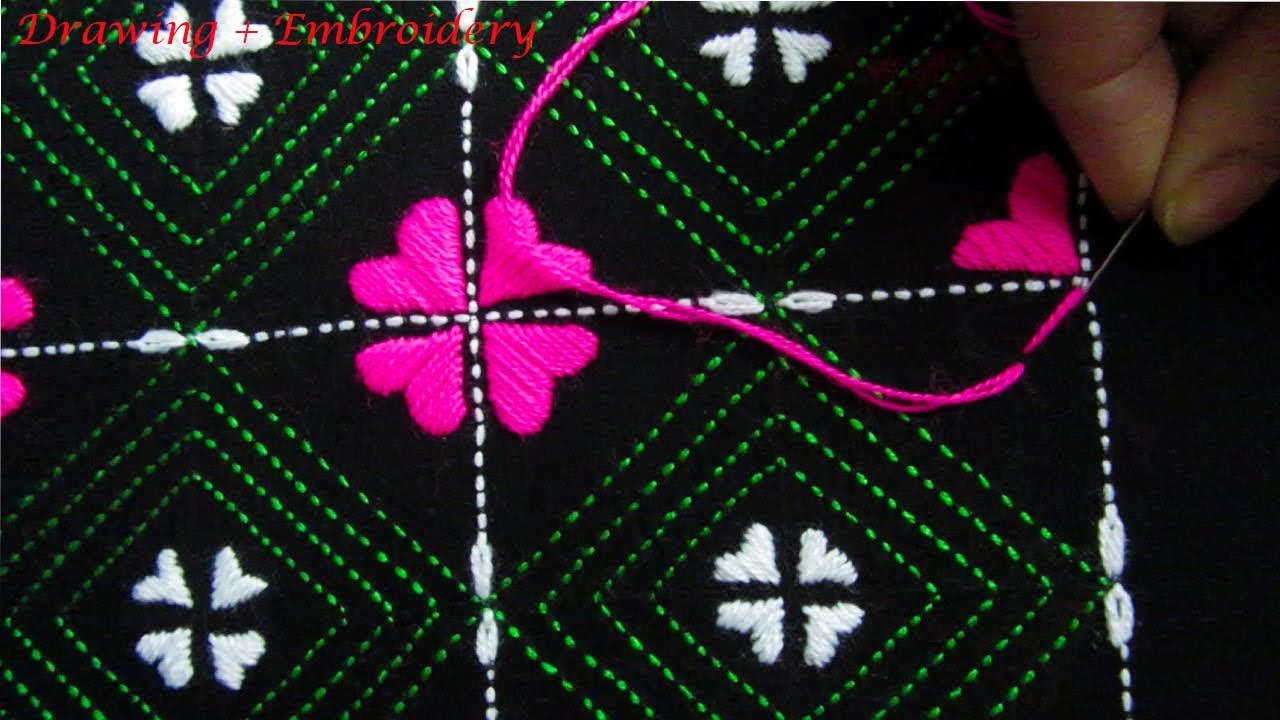 Hand Embroidery; New Nakshi Kantha Drawing and Embroidery,
