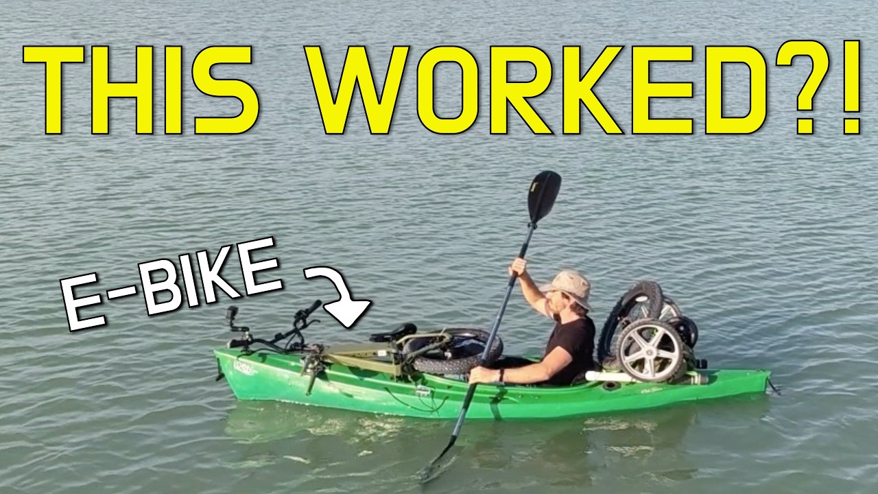 Epic Tiny E-Bike on a Kayak (JackRabbit XG Pro Camping!)