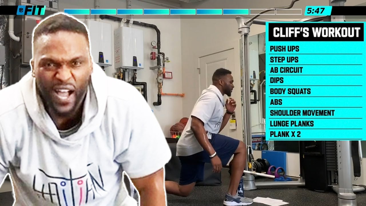 Train with an NFL Defensive-End! 40-Minute At-Home Full Body Workout to Become UNSTOPPABLE