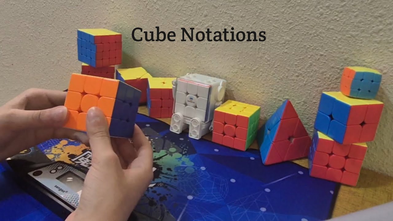 How to read algorithms, learn cube notations.
