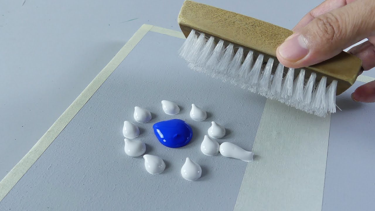 Peindre avec une brosse de lavage | Peinture acrylique relaxante | Voir et faire 187