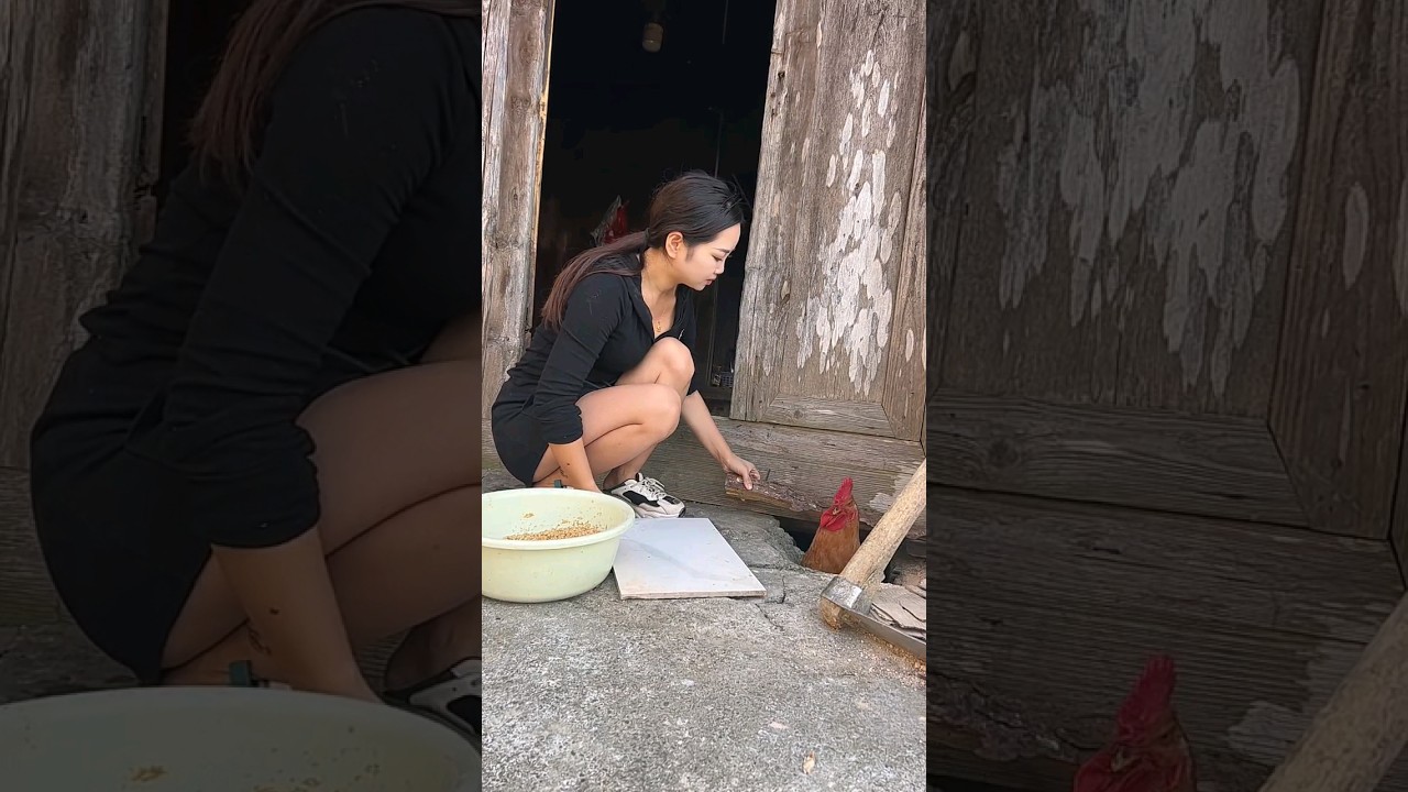 I made a chicken coop that no one expected. #bushcraft  #village