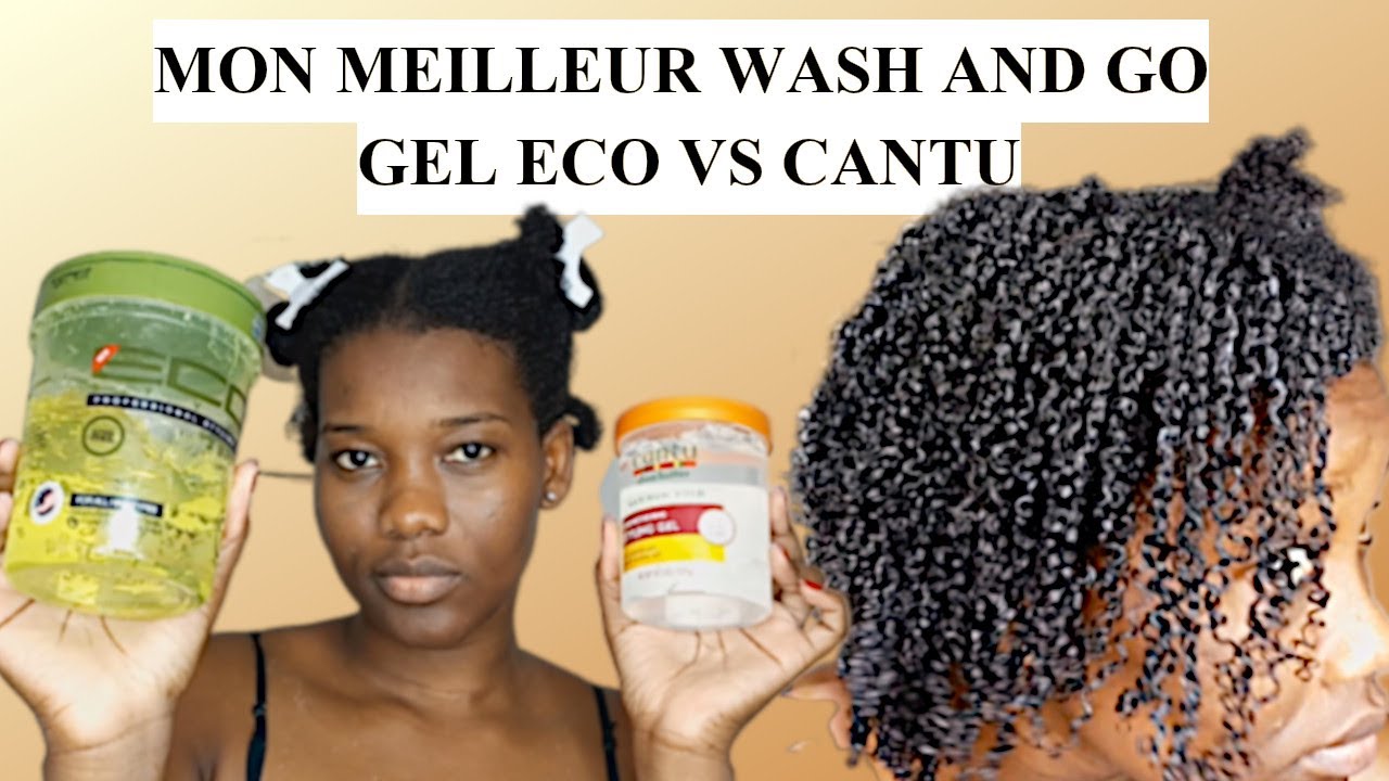 MON MEILLEUR WASH AND GO|CHEVEUX CRÉPUS TYPE 4 || GEL ECO STYLER VS CANTU