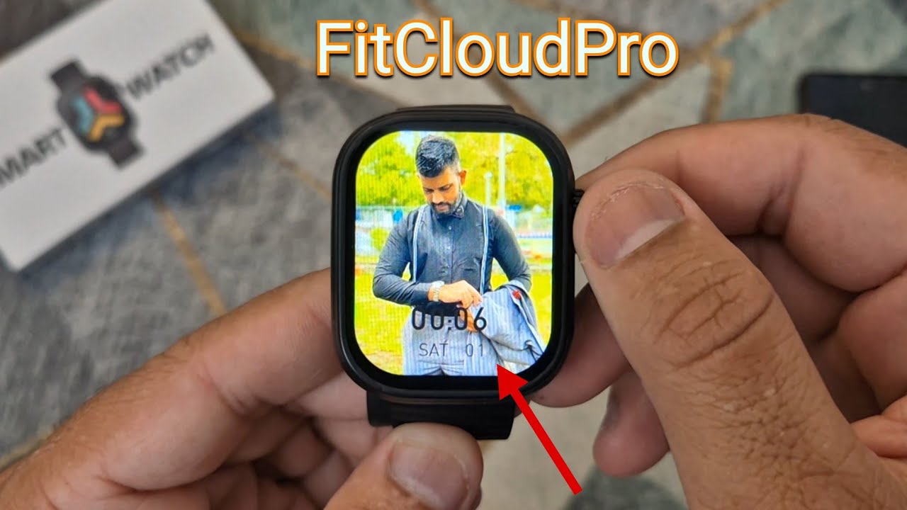 FitCloudPro Smartwatch Wallpaper Setting | How To Set Custom Photo Wallpaper FitCloudPro ⌚️