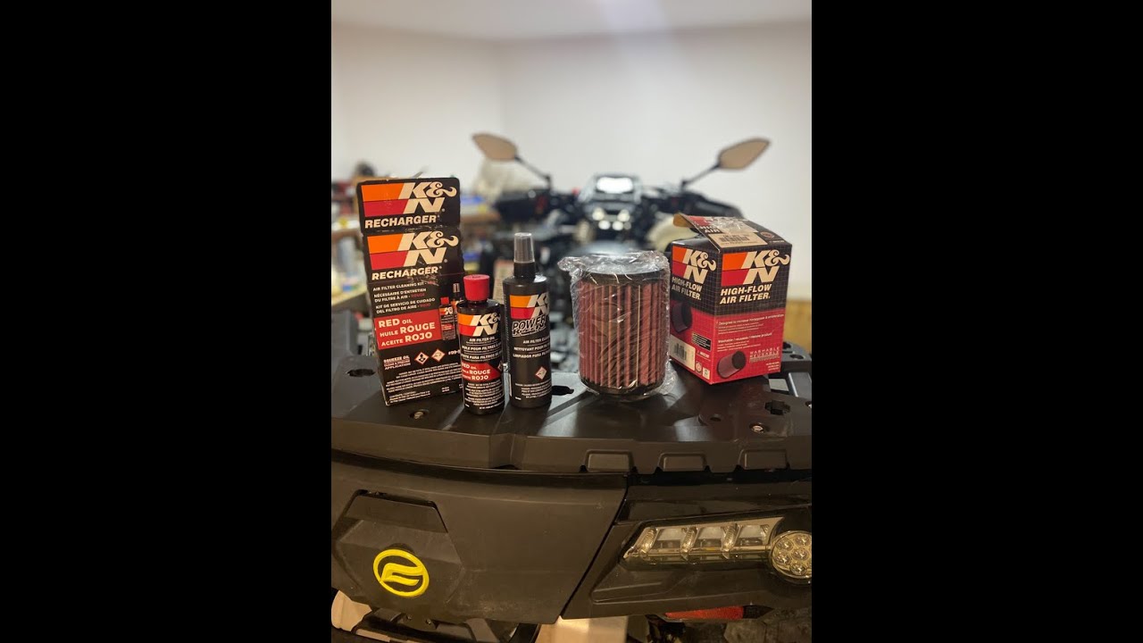 Montam filtru aer sport K&N pe atv Cf Moto 850xc #cfmoto #knfilters