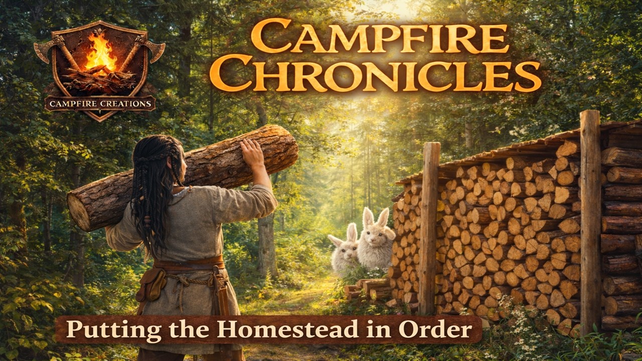 Campfire Chronicles | Putting the Homestead in Order #CampfireChronicles #CozyGaming #SurvivalGame