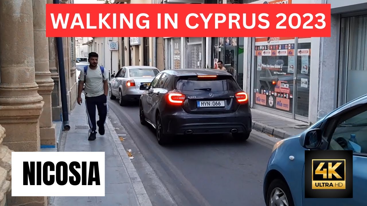 Nicosia, Cyprus CY THE MEDITERRANEAN PARADISE - 2023 4K-HDR Walking Tour