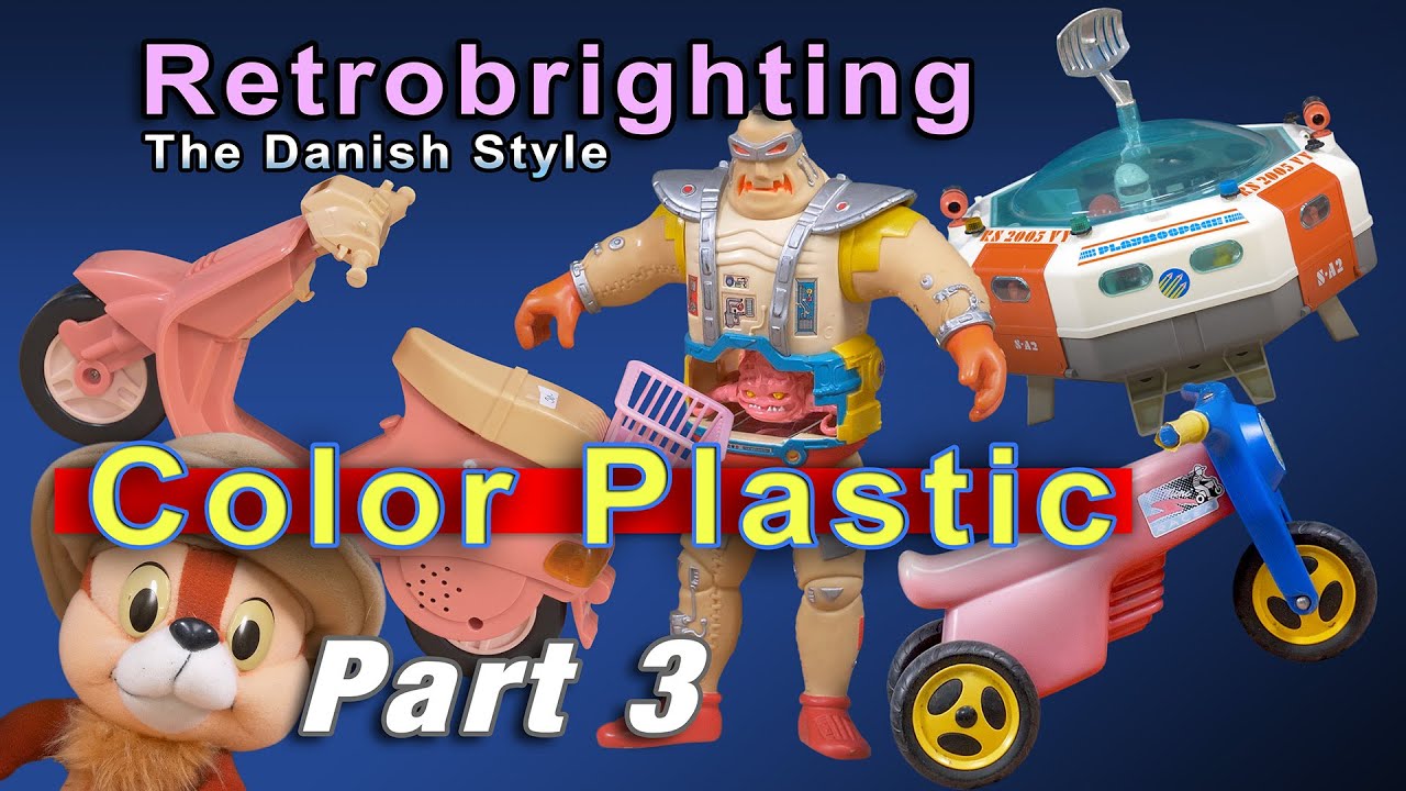 Retrobrighting Color plastic Toys. Part 3