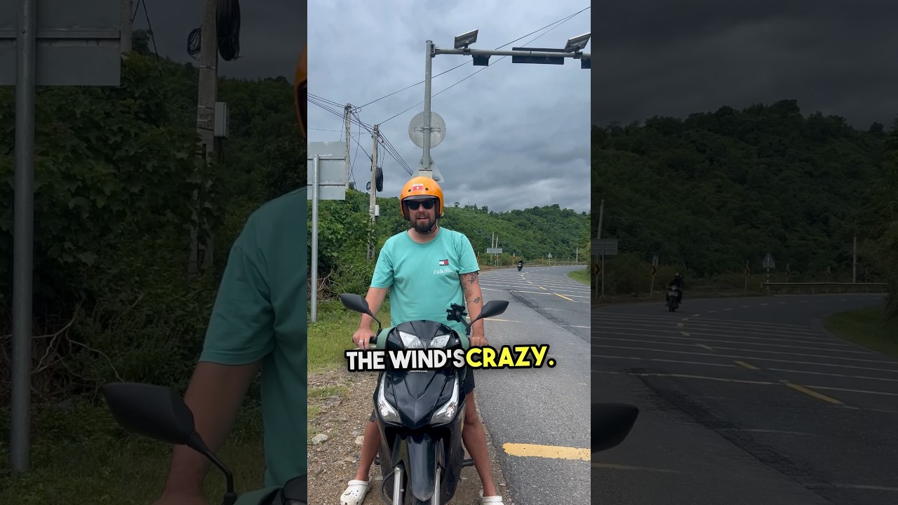 Feeling The Effects Of The Typhoon 🌪️ #vietnam #typhoon #travel #motovlog #motorcycle #vietnamese