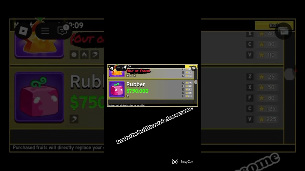 bulliten trio is awesome and reveal all fruit which are getting 