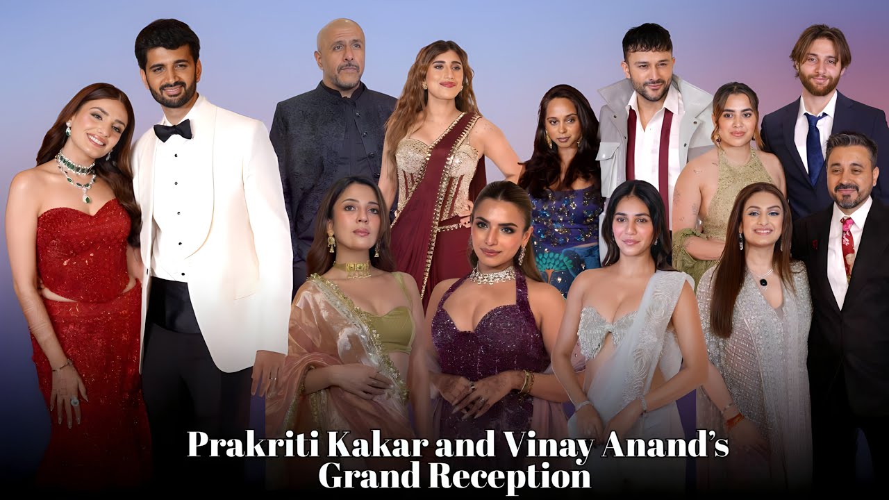 Singer Prakriti Kakar and Vinay Anand’s Grand Reception |Vishal Dadlani,Radhika Seth Barkha Singh