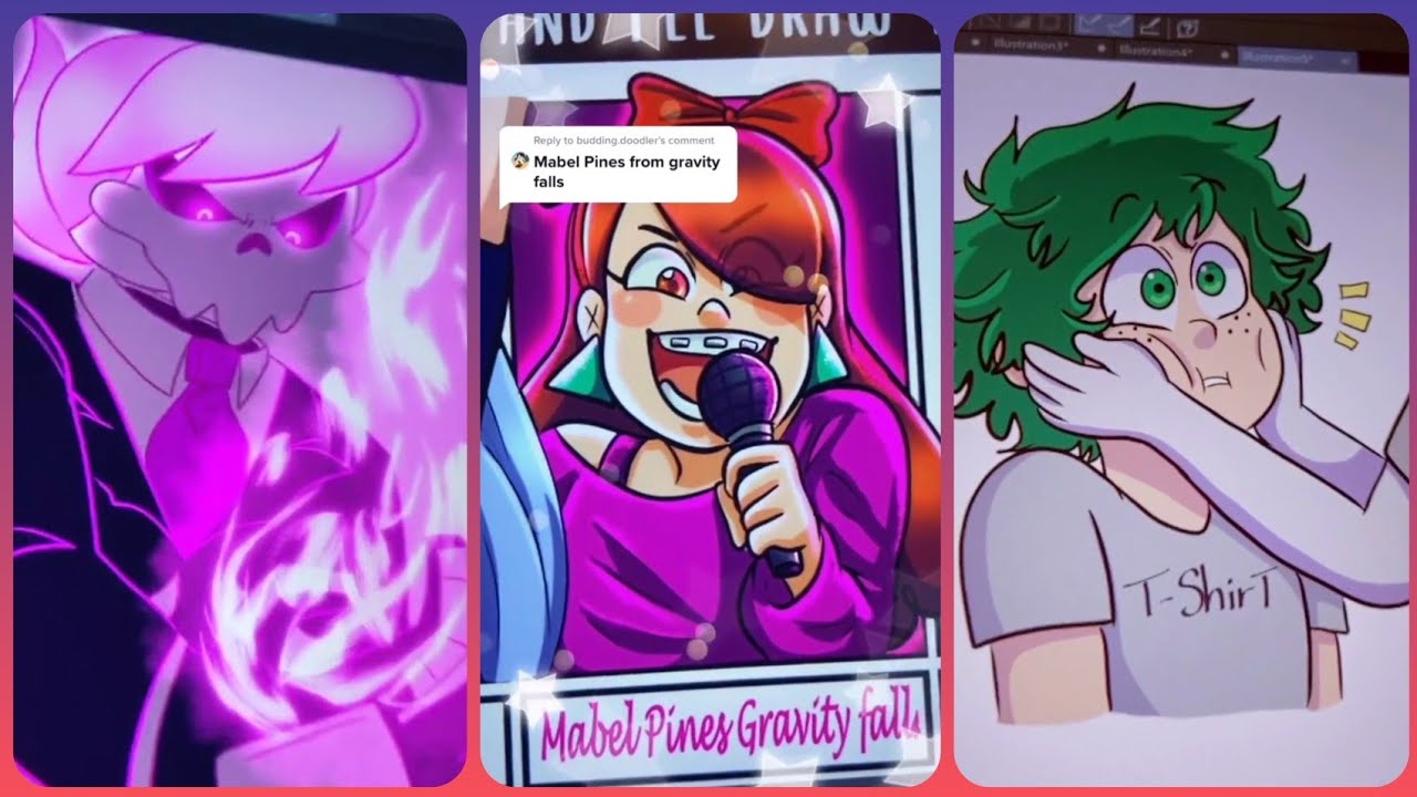 My Hero Academia and MORE! - TikTok Art Compilation from @ken_ziepie