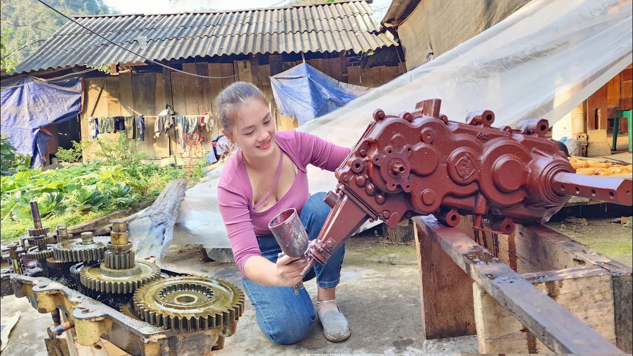 TIMELAPSE : From start to finish the genius girl repairs and restores many types of engines