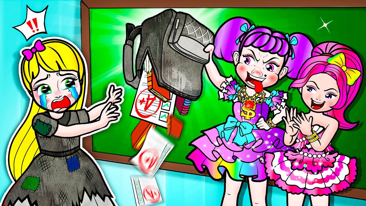[🐾paper dolls🐾] Poor vs Rich Friend and Good Person Rapunzel | Rapunzel Family