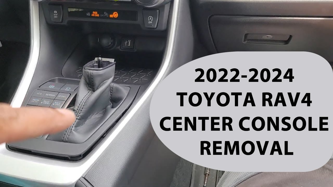 Как снять центральную консоль Toyota Rav4 2022-2024 годов.