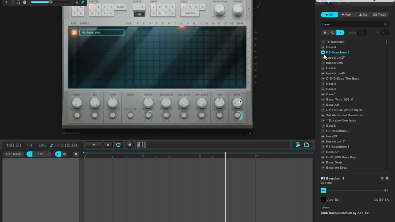 How to make drum beats in Audio Tool
