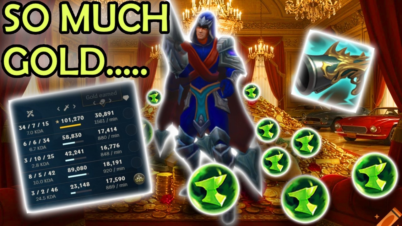 I picked every money making augment and became unstoppable (pentakill) - aram mayhem