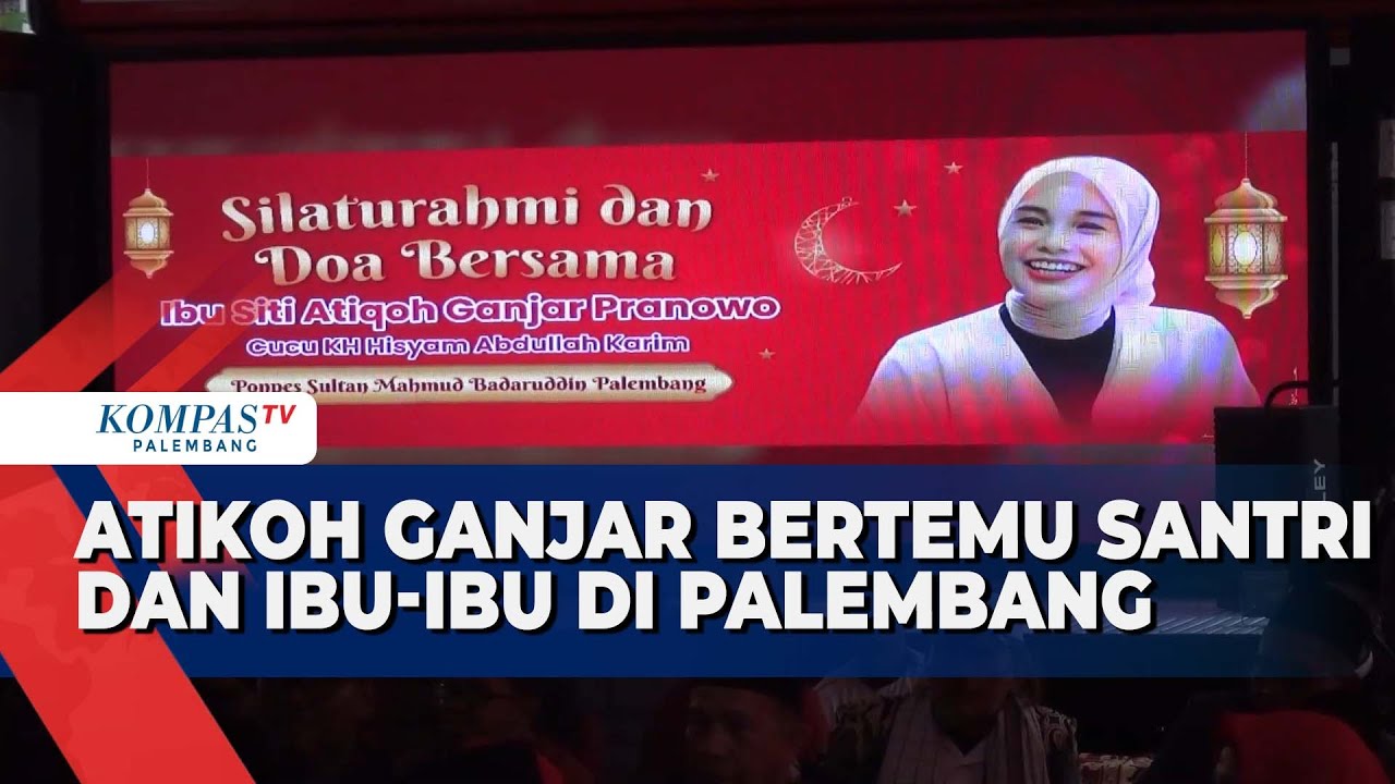Atikoh Ganjar Bertemu Santri dan Ibu Ibu di Palembang