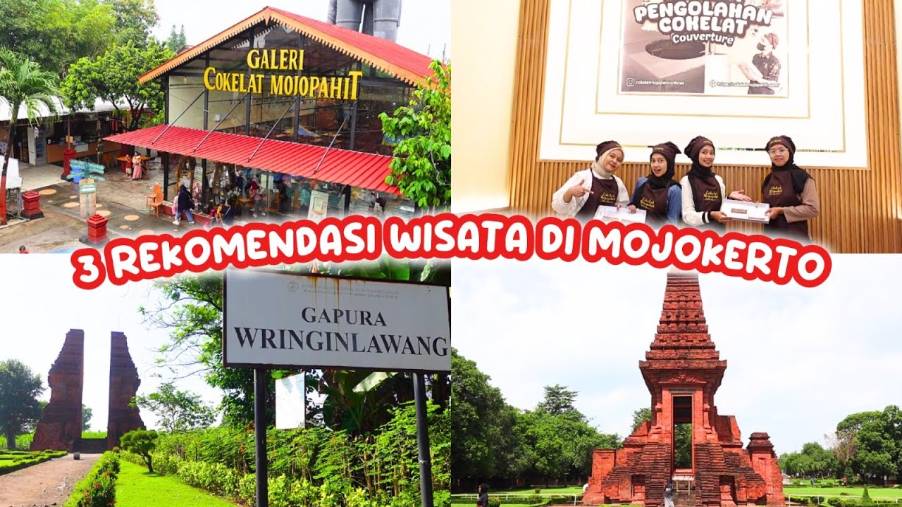 3 REKOMENDASI TEMPAT WISATA DI MOJOKERTO - GAPURA WRINGINLAWANG, CANDI BAJANG RATU & WISATA DESA BMJ