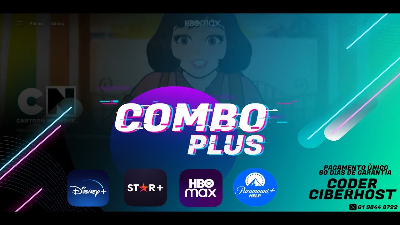 COMBO PLUS: Disney plus, Star plus, HBO Max e Paramount plus..