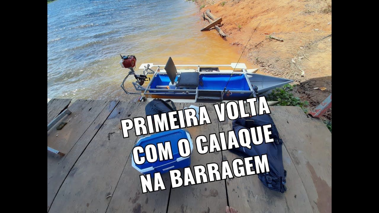 TESTANDO CAIAQUE NA REPRESA DO RIO FLORES/caiaque feito com barril de 200LTS,E CANO DE PVC