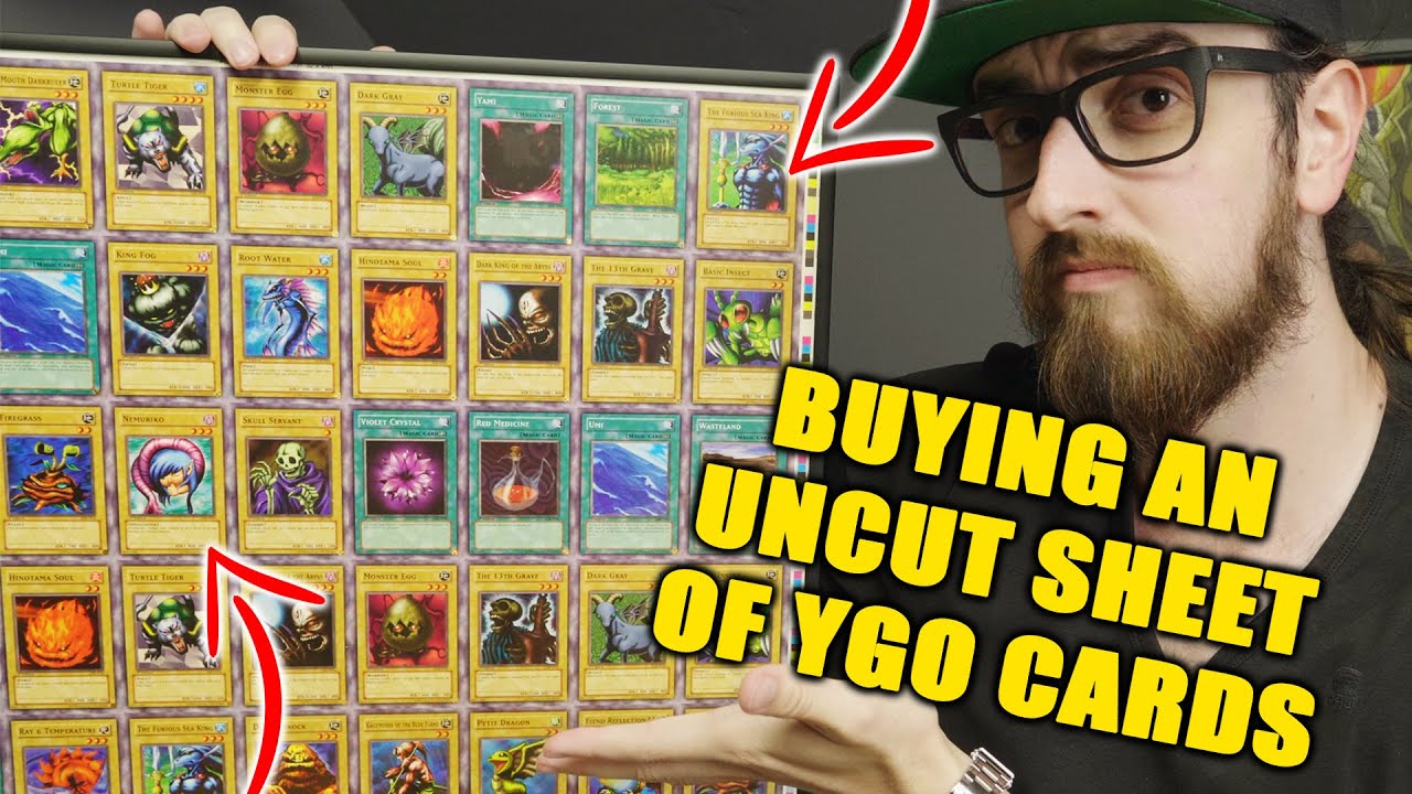 Buying A UNCUT SHEET of Legend of Blue Eyes (YuGiOh)