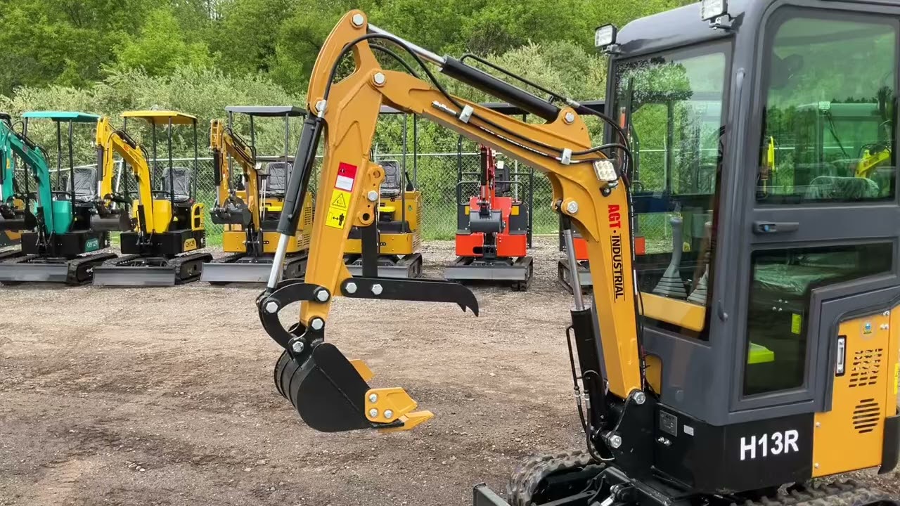 New 2024 AGT Industrial H13R RATO 1-ton Mini Excavator Enclosed Cab | Repocast