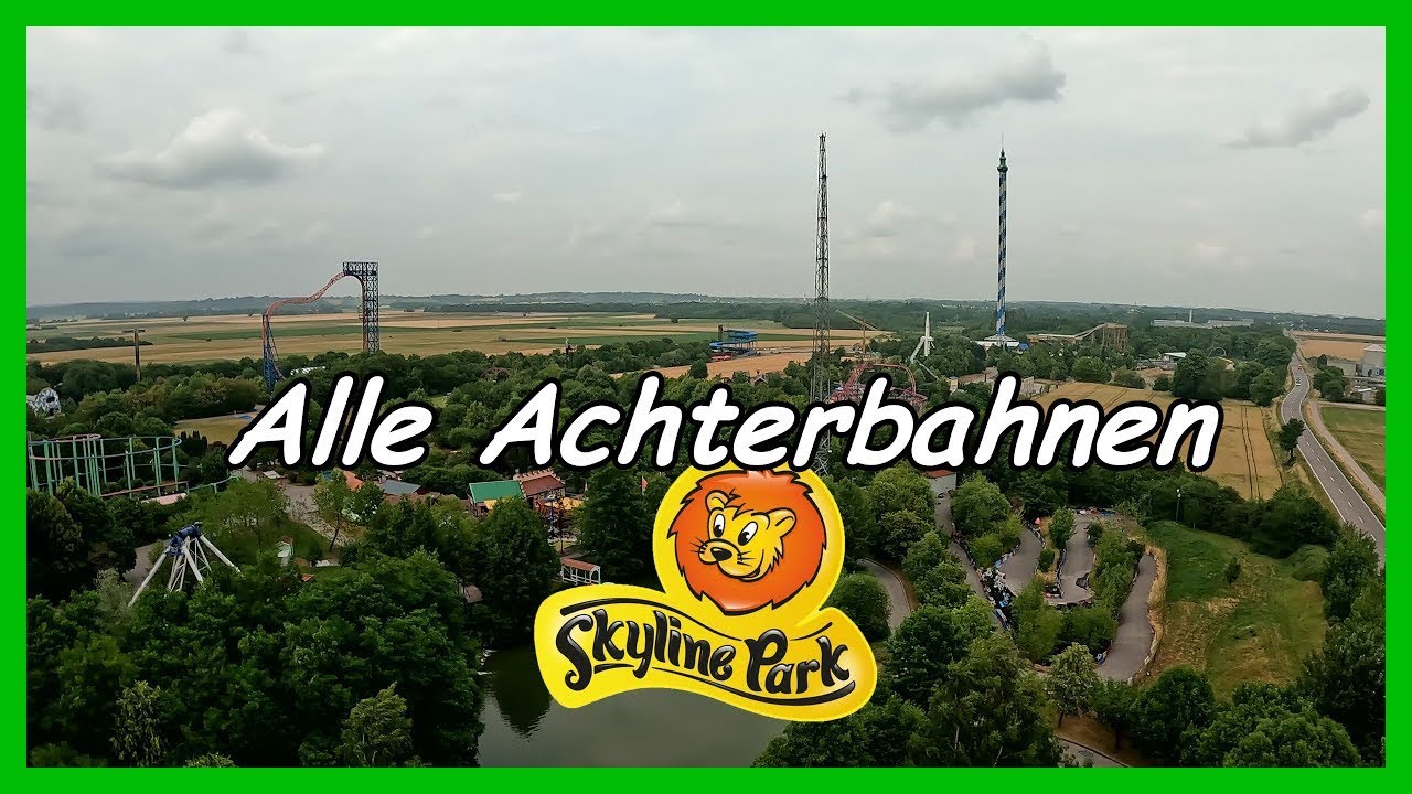 Skyline Park 2024 Alle Achterbahnen im Freizeitpark Onride POV