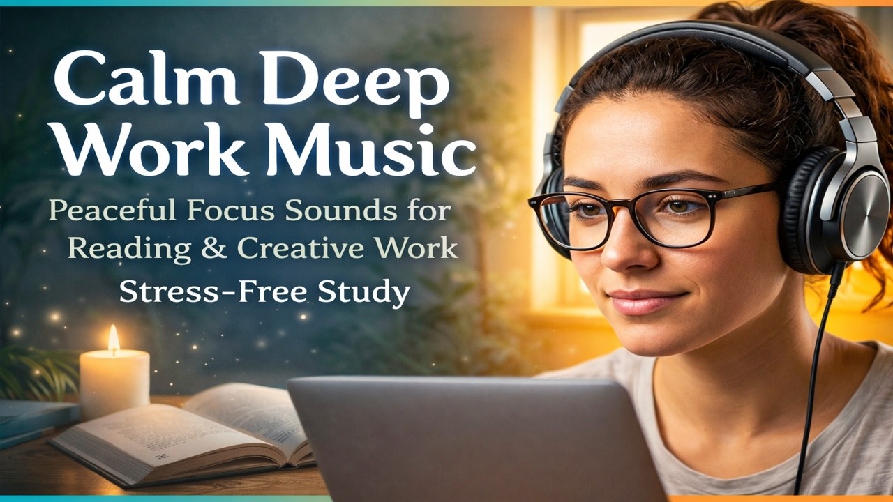 Calm Deep Work Music - Peaceful Focus Sounds for Reading & Creative Work | Stress-Free Study