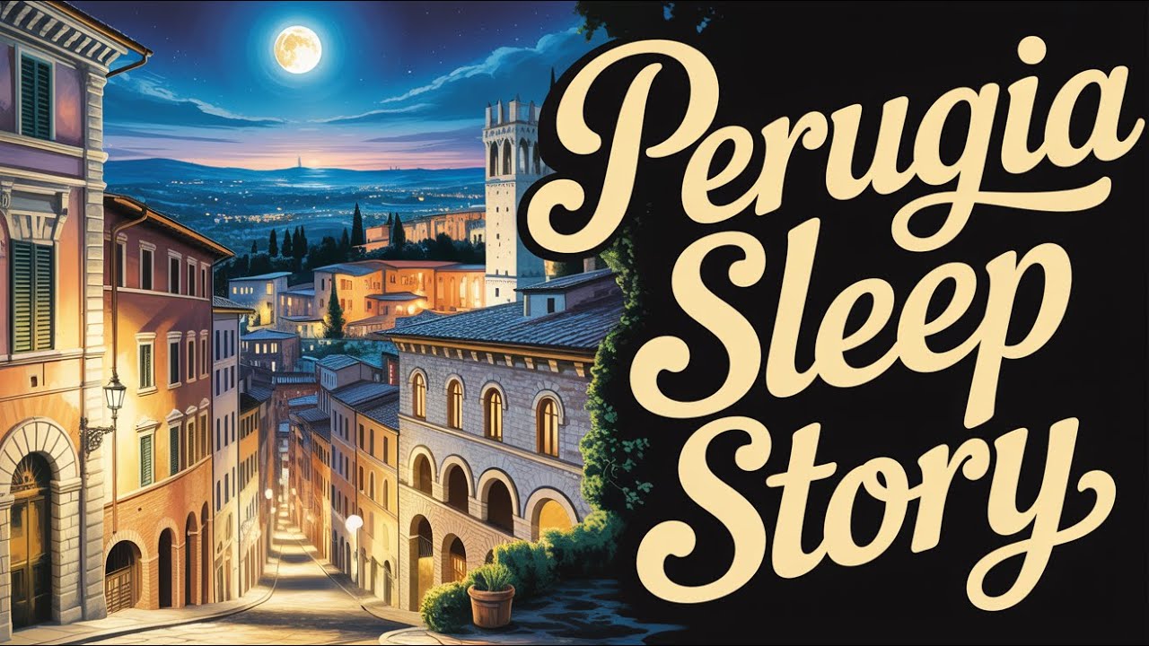 Italian Bedtime Story — Perugia at Night 🌙 A Calm Walk Through a Hilltop City for Deep Sleep