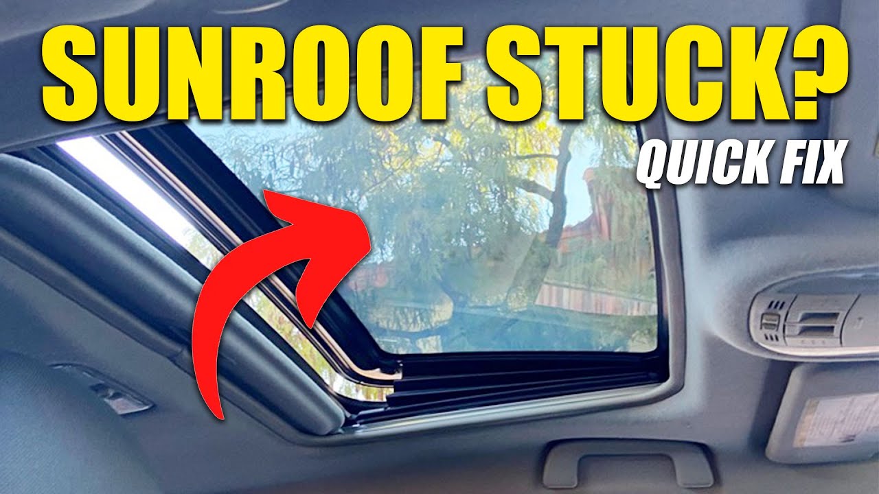 Sun Roof Stuck? Here is a Quick Fix! | The Solutionist