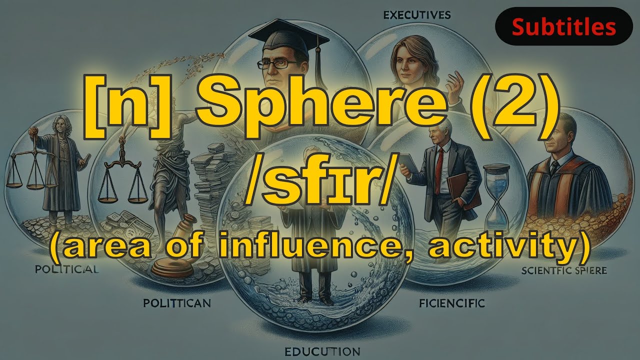 [n] Sphere meaning (area of influence, activity) with 5 examples