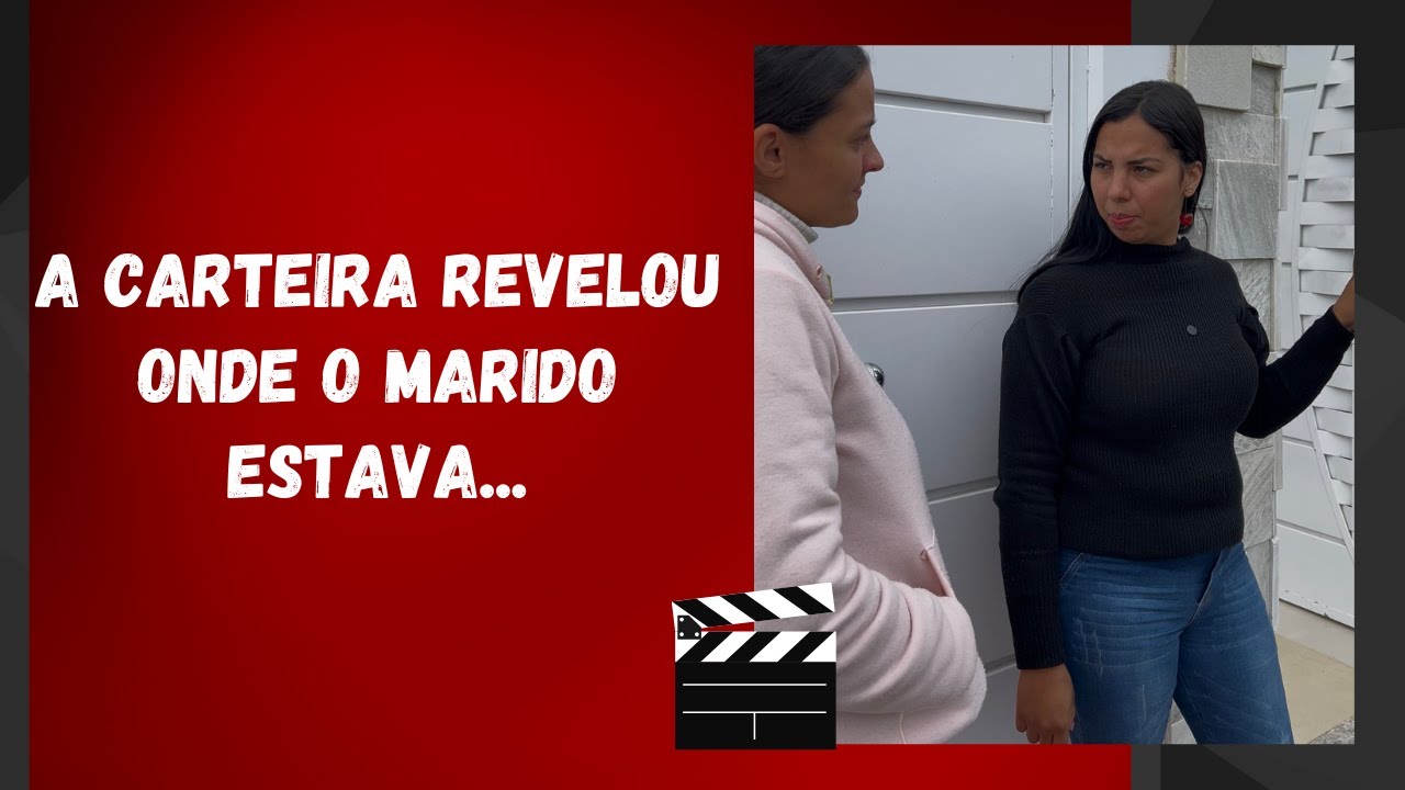 A carteira revelou onde o marido estava...