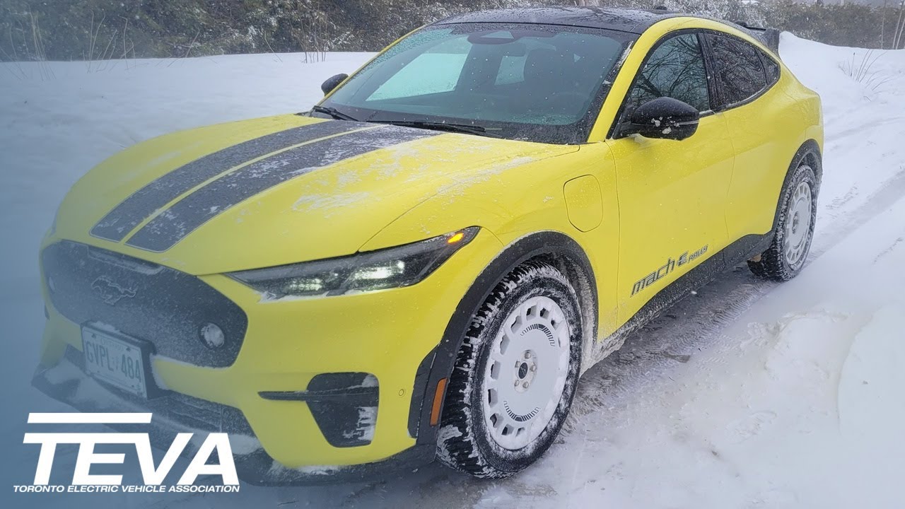 2025 Ford Mustang Mach E Rally winter test