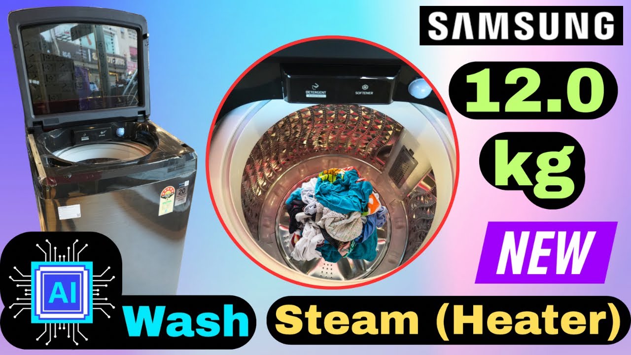 Samsung 12kg AI Top Load Washing Machine | WA80F12B6BTL | Full Demo, Review & Features Explained!
