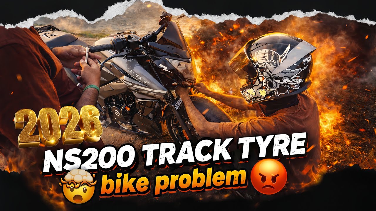 Ns200 Track Tyre🤯 + Bike problem 😠⚰️// StoneRiderX