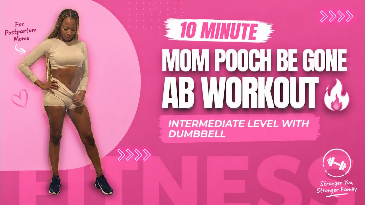 10 minute Postpartum dumbbell Ab Workout (Diastasis- Recti safe)