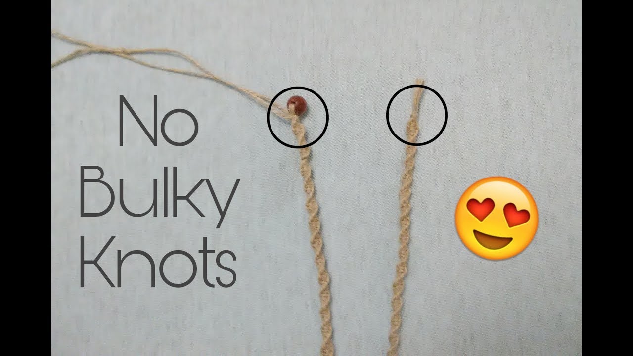 How To Begin And End A Hemp Necklace With Minimal Knotting | Professionally Finish A Hemp Piece