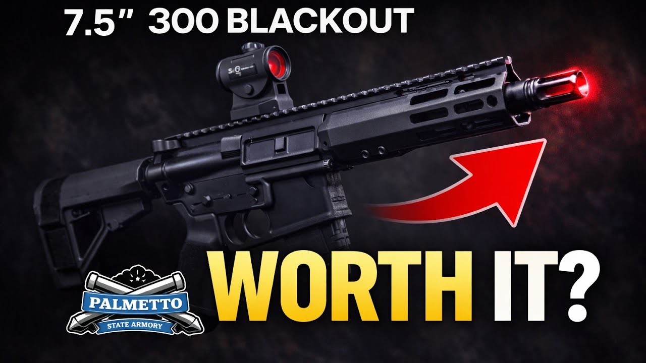 Первый раз стреляю из PSA 7.5” 300 blackout на стрельбище