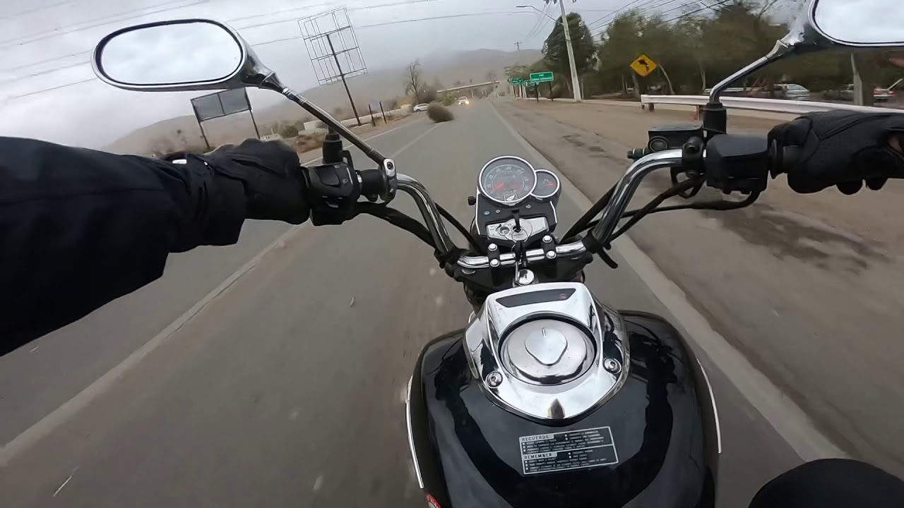 Honda Shadow 150 highway ride gopro pov motorcycle topspeed tumbleweed
