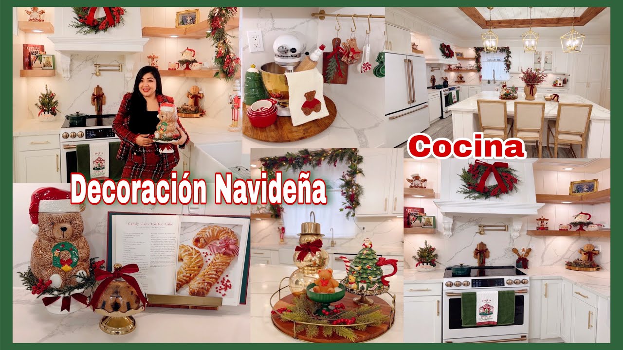 Decoración Navideña De Mi Cocina Tradicional Y Clásica 🎄 Navidad 2025