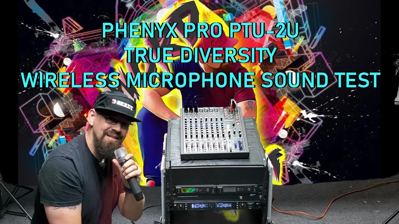 Phenyx Pro PTU-2U Sound Test: True Diversity Wireless Microphone System! #phenyxprogears