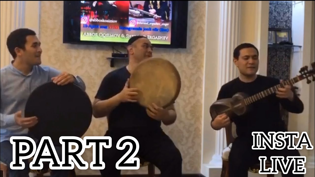 ABBOS KOSIMOV & SHERZOD ERGASHEV | INSTA LIVE | PART 2 | DOIRA DOYRA TABLA DRUM SOLO FRAME DRUM |NEW