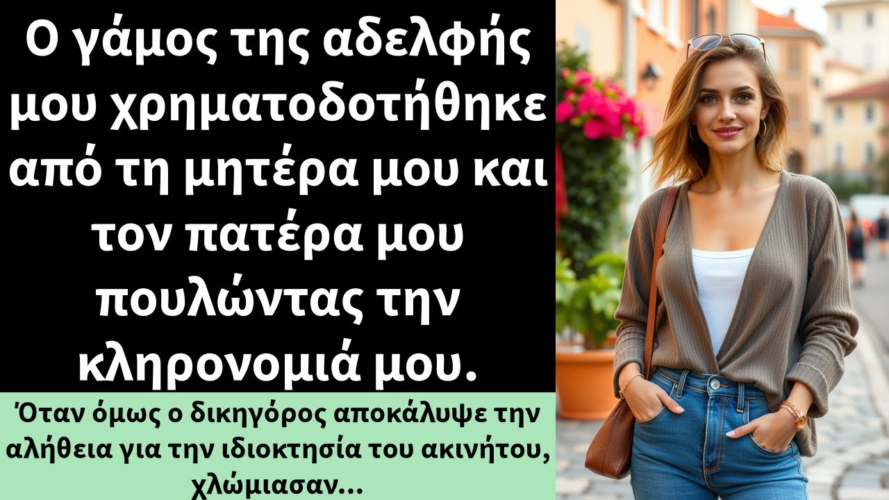 Ο γάμος της αδελφής μου χρηματοδοτήθηκε από τη μητέρα μου και τον πατέρα μου πουλώντας την