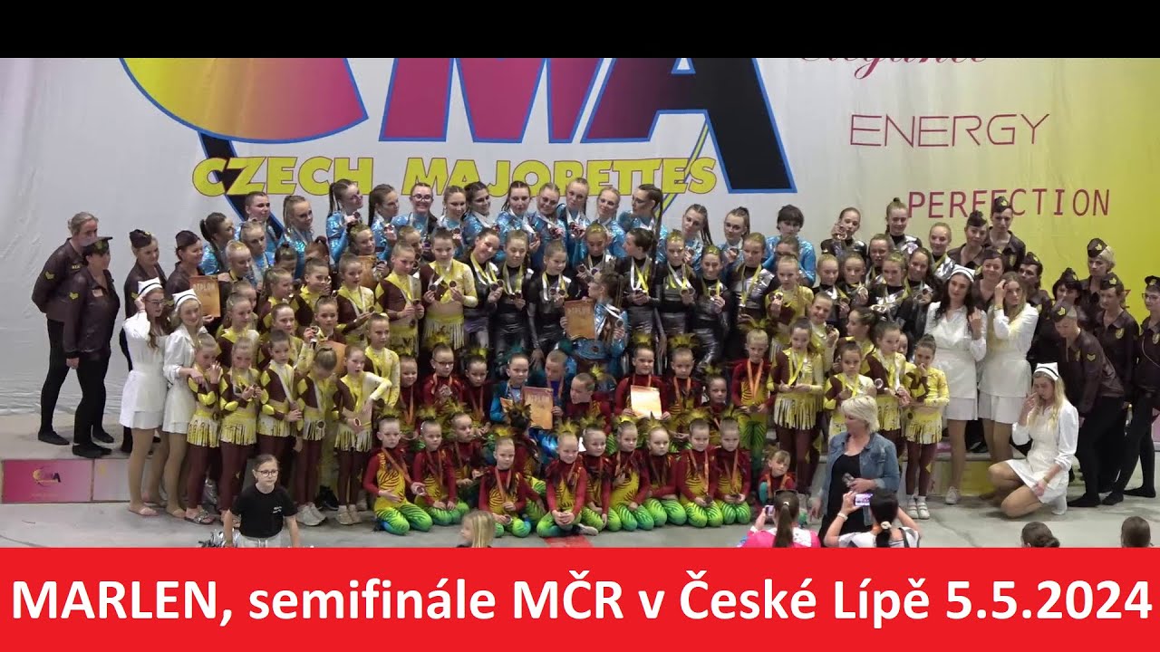 Mažoretky Marlen,  semifinále MČR v České Lípě 5.5.2024
