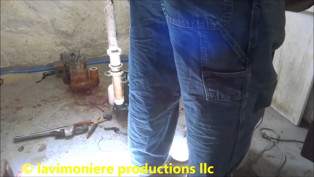 back to replace secondary sump pump