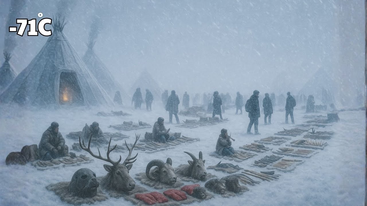 Market Day with Yakut Nomads | How They Earn Money in –71°C Wilderness