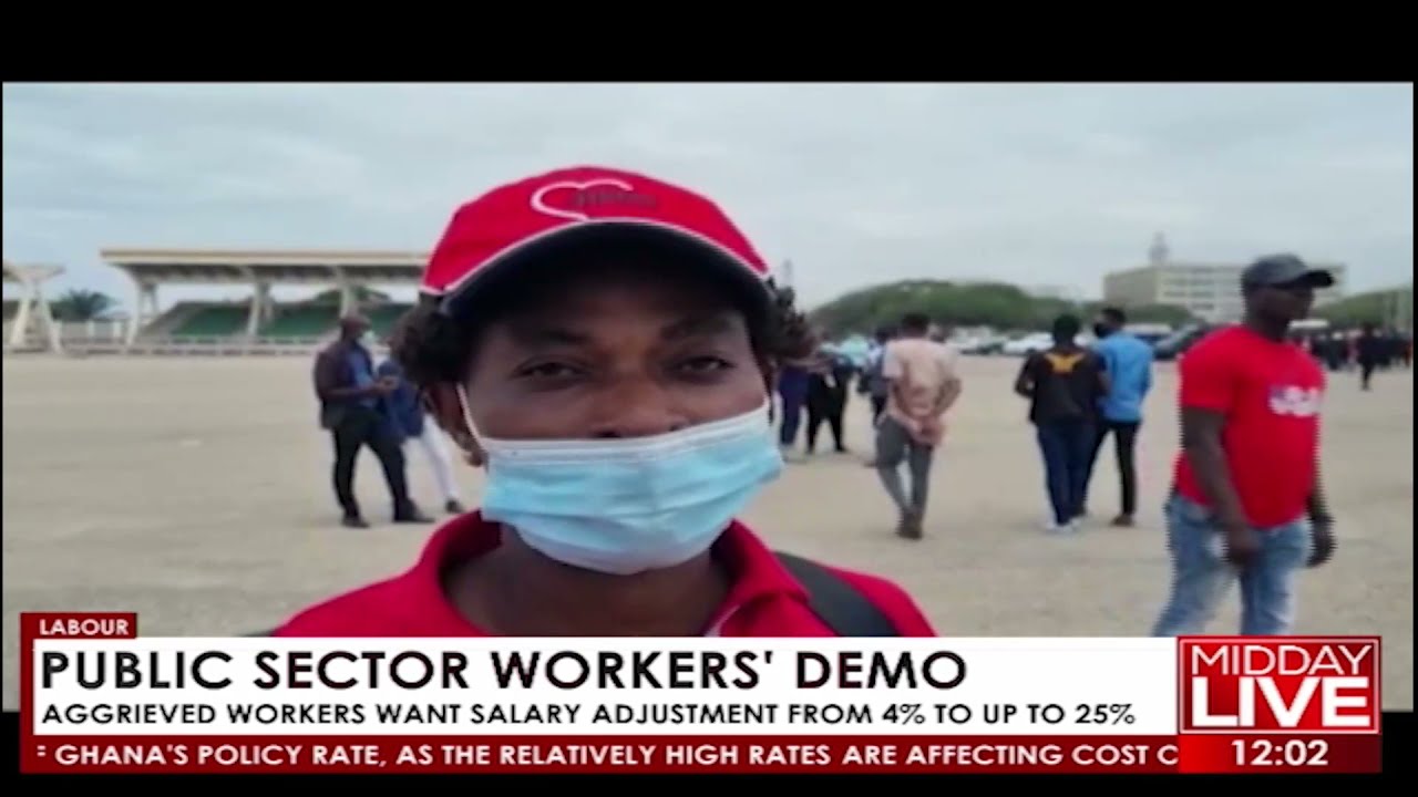 Public Sector workers' Demo : They want salary adjustment from 4% - 25%