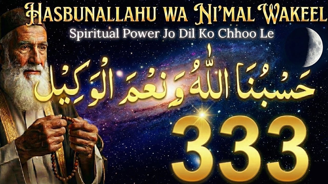 313 Times Hasbunallahu Zikr | Spiritual Power Jo Dil Ko Chhoo Le | Hasbunallahu wa Ni’mal Wakeel