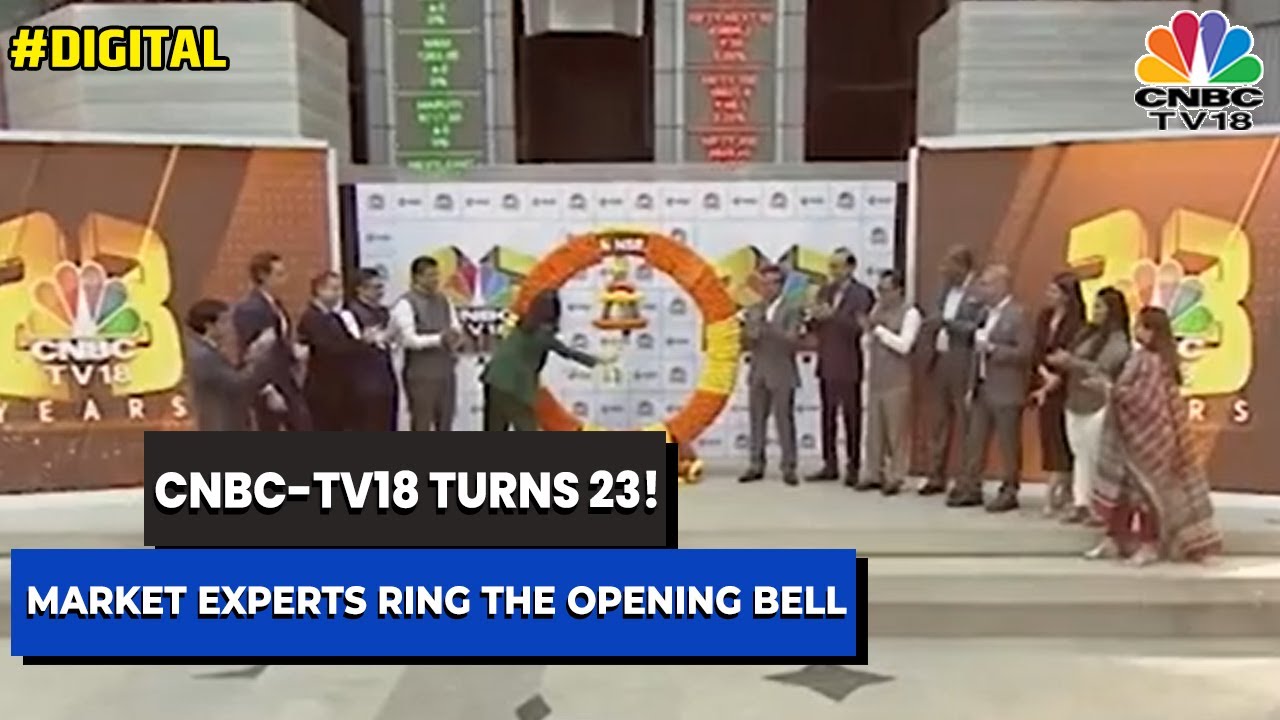 CNBC-TV18 Turns 23! Leading Market Experts Ring The Opening Bell At NSE | Digital | CNBC-TV18